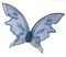 The Costume Center 30" Blue and Black Butterfly Women Adult Halloween Wings Costume Accessory